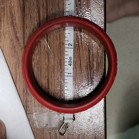 Chunky Vintage Carved Chinese Cinnabar Bangle Bracelet - Picture 7 of 8